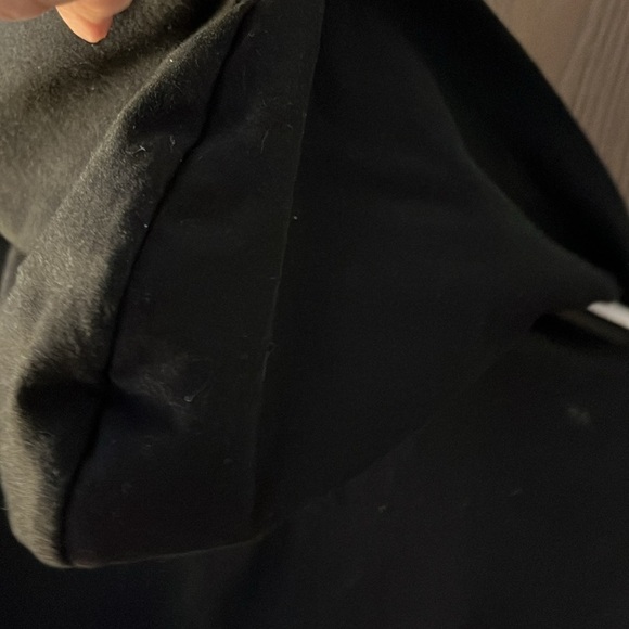 Kenzie black sleeved, checkered front, hooded sweatshirt. Size Large. - Picture 14 of 14